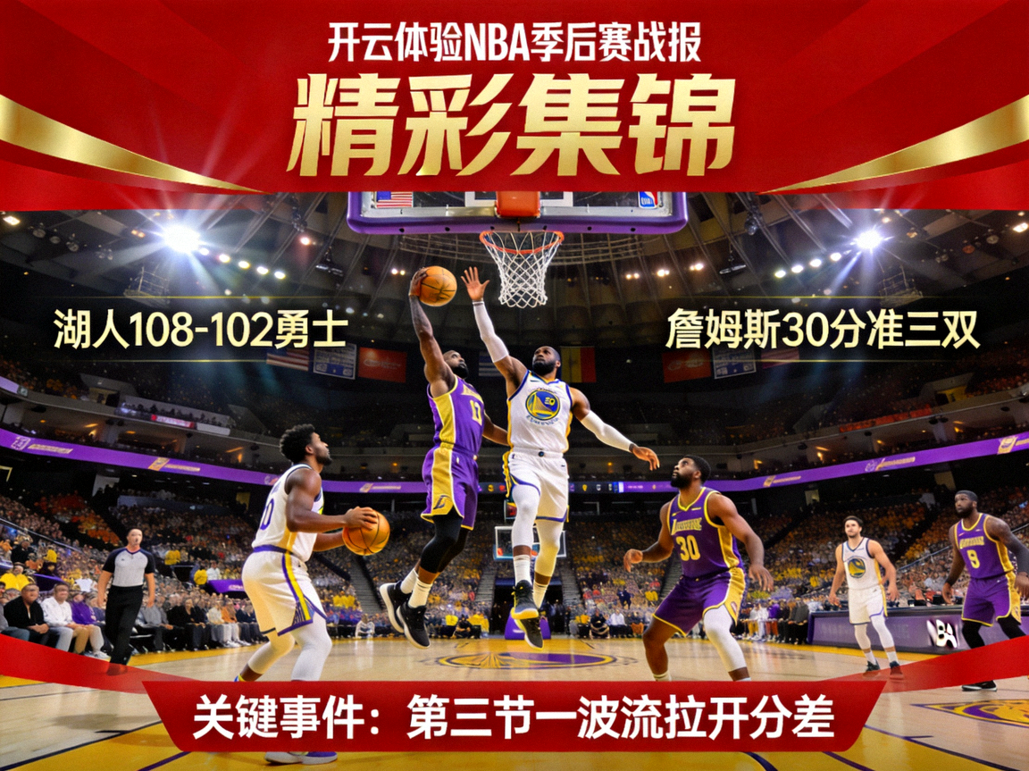 开云体验NBA季后赛战报，篮球比赛精彩集锦